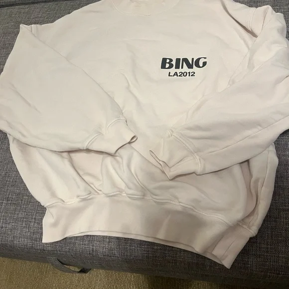 Anine Bing soft pink future heirlooms Los Angeles sweatshirt - Picture 3 of 8